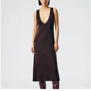 Tibi: Organic Cotton Tencel V-Neck Cami Dress
